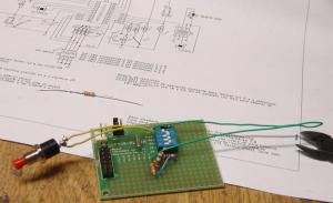 Componentes sección analógica alimentador de peces